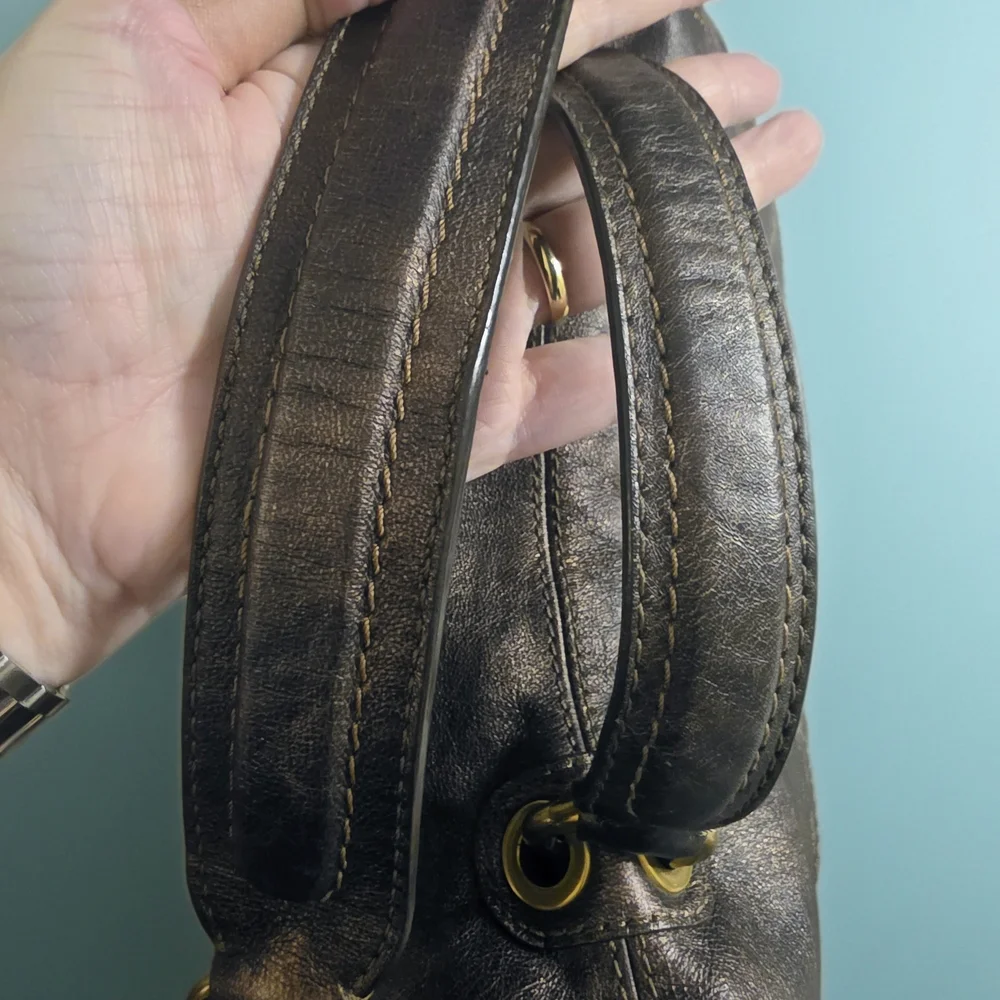 Coach Legacy GARCIA Top Handle Bronze Vecchetta Leather - Picture 5 of 7